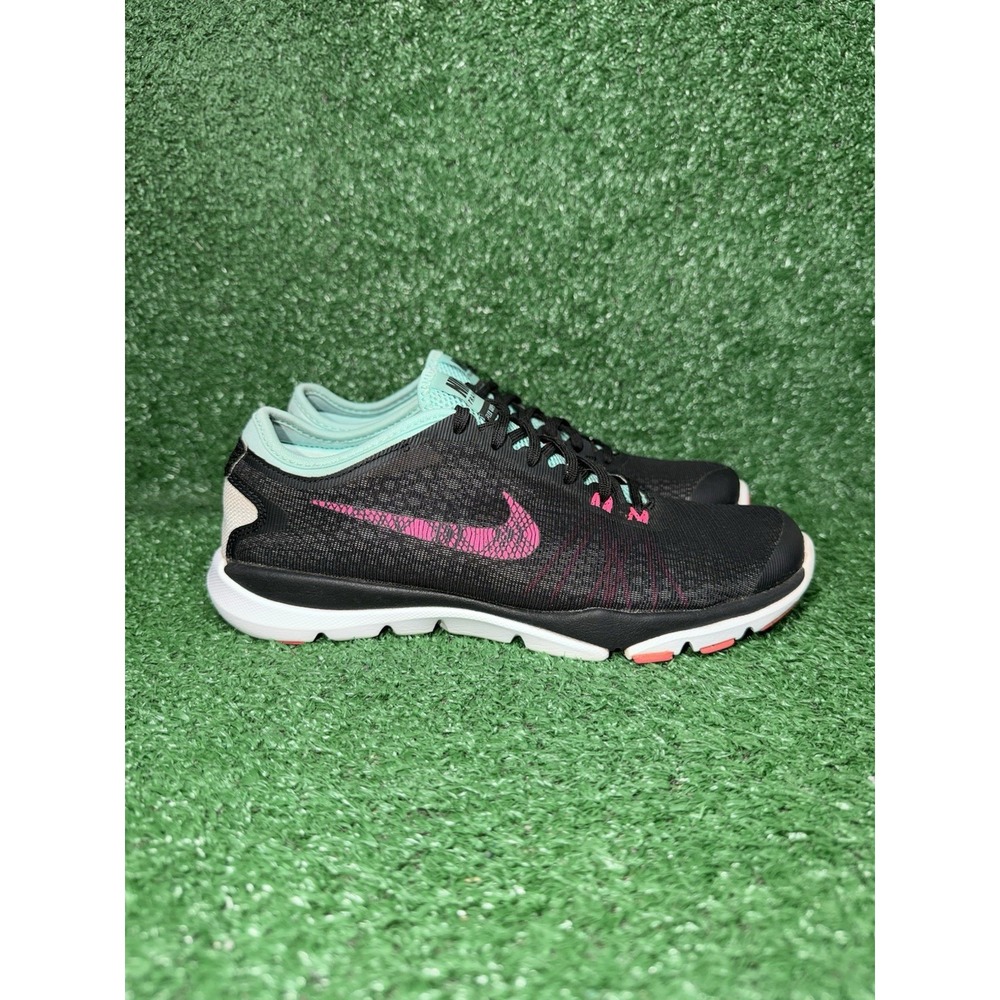 Nike Training Flex Supreme TR4 Womens Size 7.5 Black Pink Running Shoes Sneakers